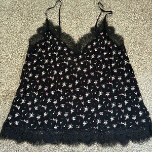 Victoria’s Secret tank/cami. Size large. Floral print.